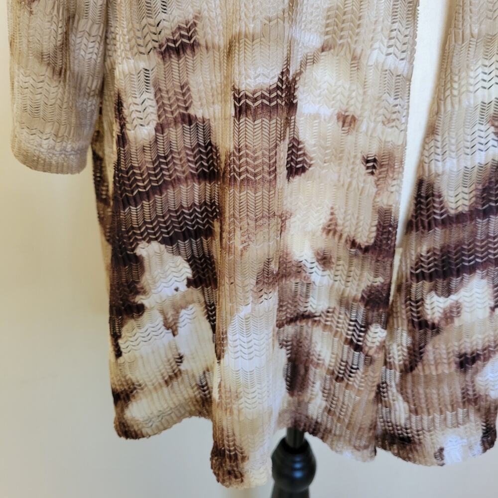 Catherines Size 2xwp Open Front Open Weave Duster… - image 7